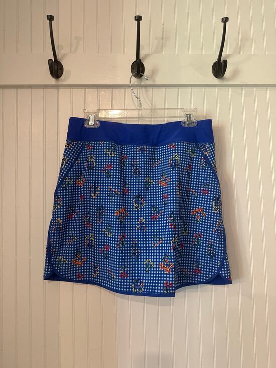 Lands' End Dresses & Skirts - Lands' End Skort Size 10 Blue Gingham Floral